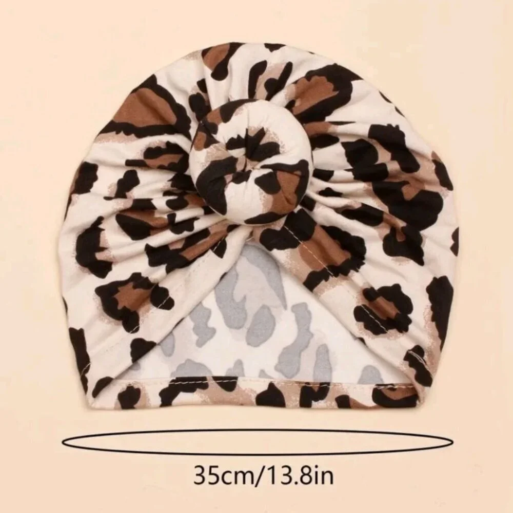 1Pc Leopard Print Donut Shaped Baby Hat
